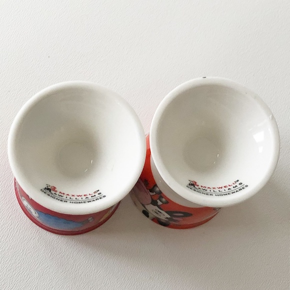 Set 2 William & Maxwell Whimsical Egg Cups Cows Ships Bees Flowers - Picture 8 of 10